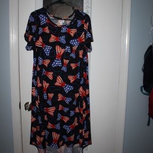 American Bow tie Stretchy Dress for girls